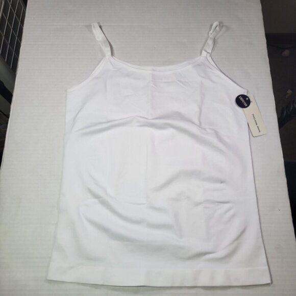 Empetua Women White Scoop Neck Adjustable Strap Camisole Shapewear #62001 Sz 3XL - Picture 1 of 3